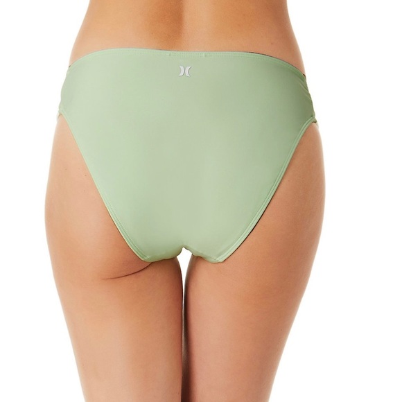 Women's Hurley UPF 50+ Strappy Hipster Swim Bottoms in Black - Picture 4 of 5